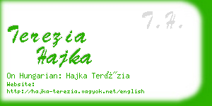 terezia hajka business card